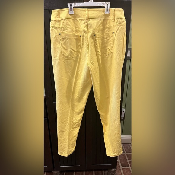 NWOT Lane Bryant Sz16 Daffodil Yellow Jeans/Pants Sz 16 Skinny - Picture 6 of 9